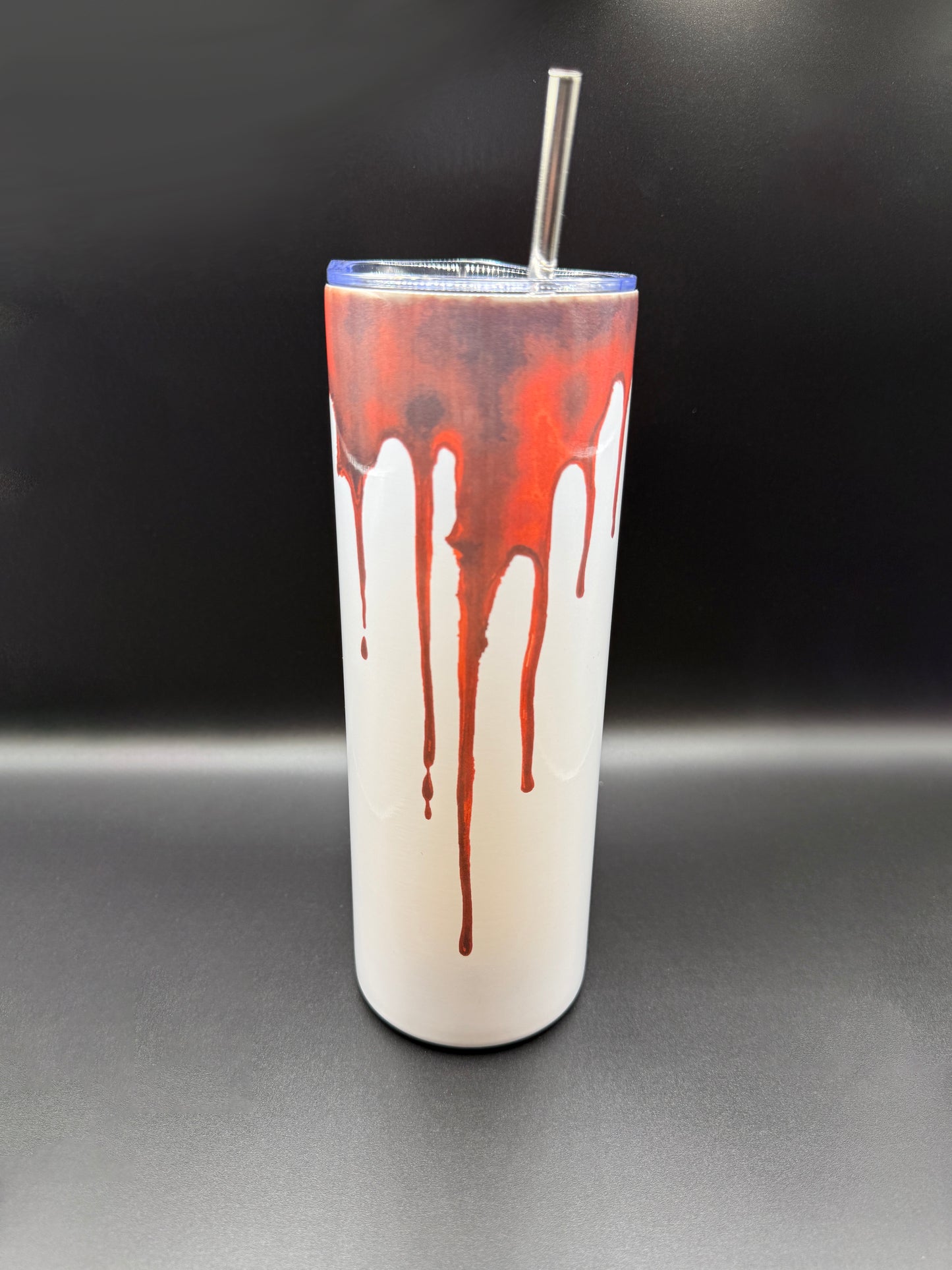 Dark Humor 20oz Stainless Steel Tumbler – Sarcastic Goth Skeleton & Spooky Designs