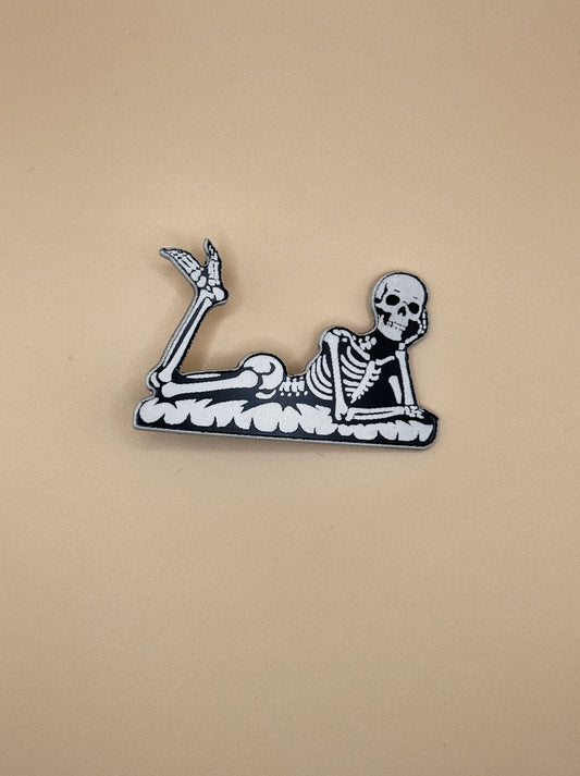 Skeleton Hair Clip | Goth Hair Accessory | Spooky Hair Barrette | Halloween Hair Clip | Alternative Style