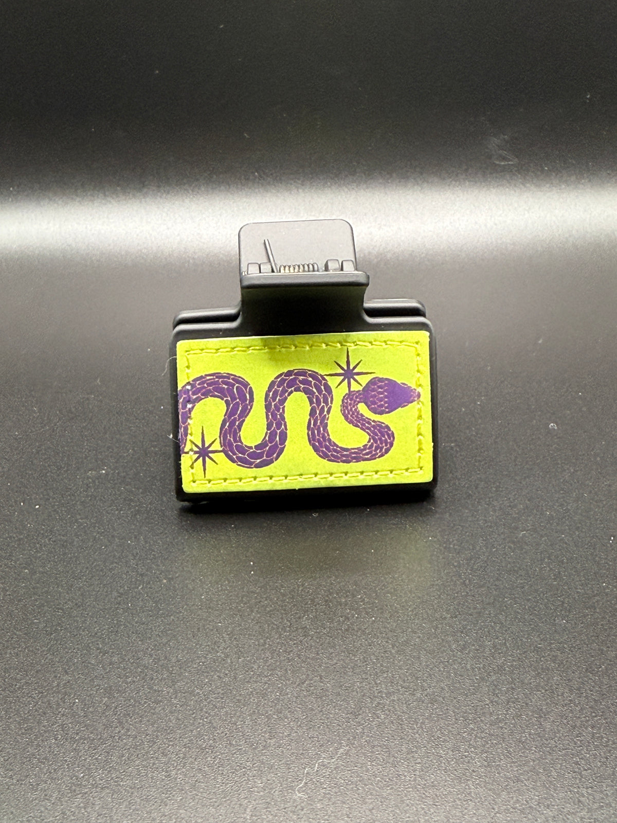 Electric Serpent Acrylic Claw Clip - Neon Goth Statement Hair Clip