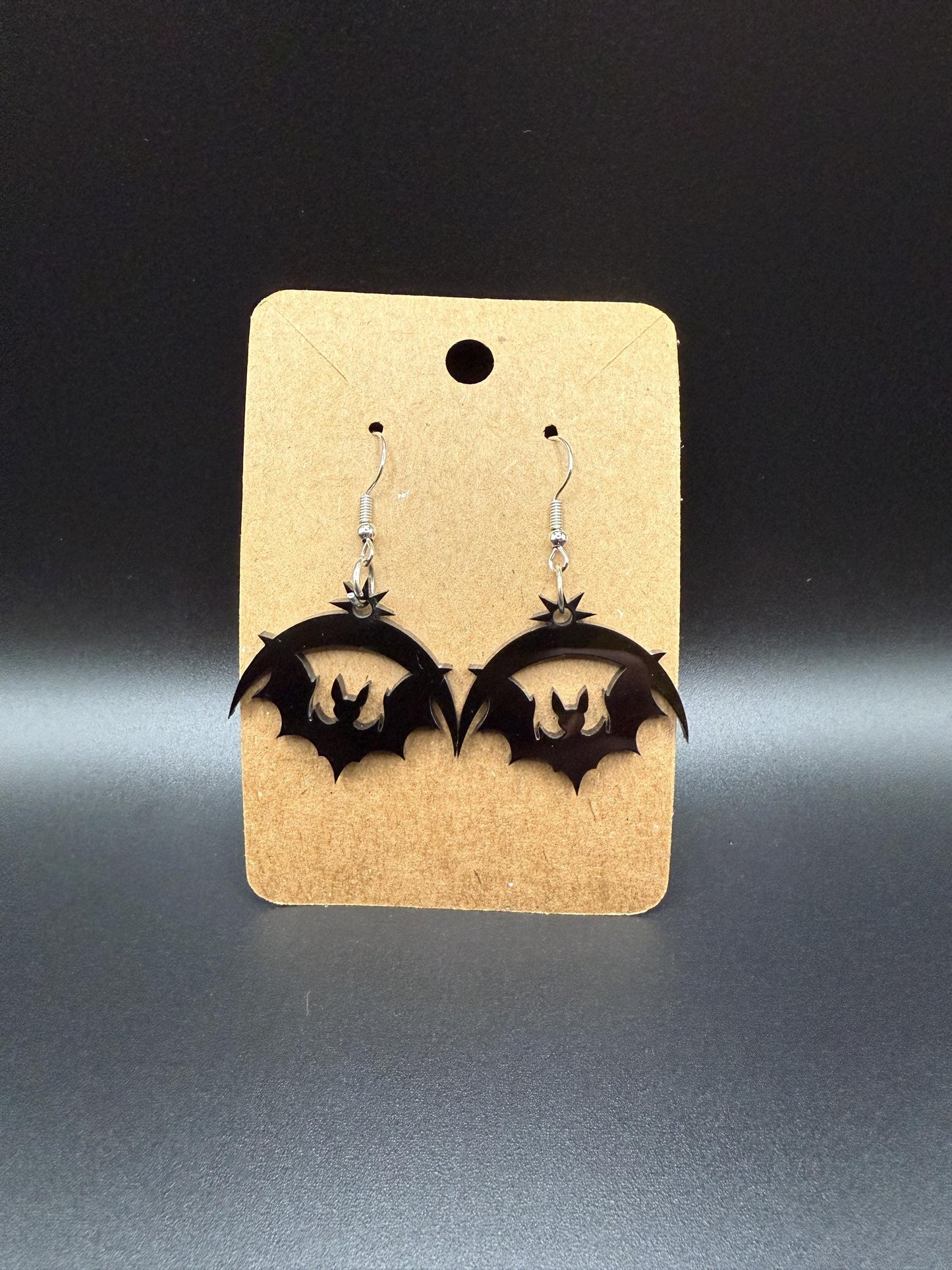 Handmade Acrylic Dangle Earrings - Statement Jewelry