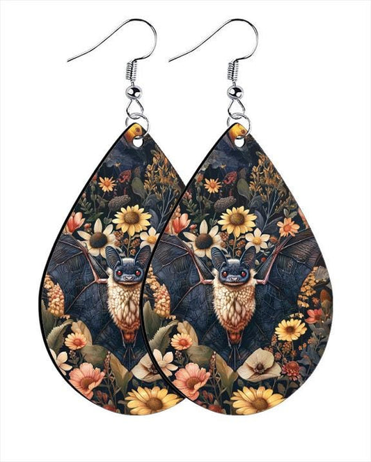 Personalized Spooky Earrings – Custom Goth Dangle Drops, Ravens, Potions, Pride Flag