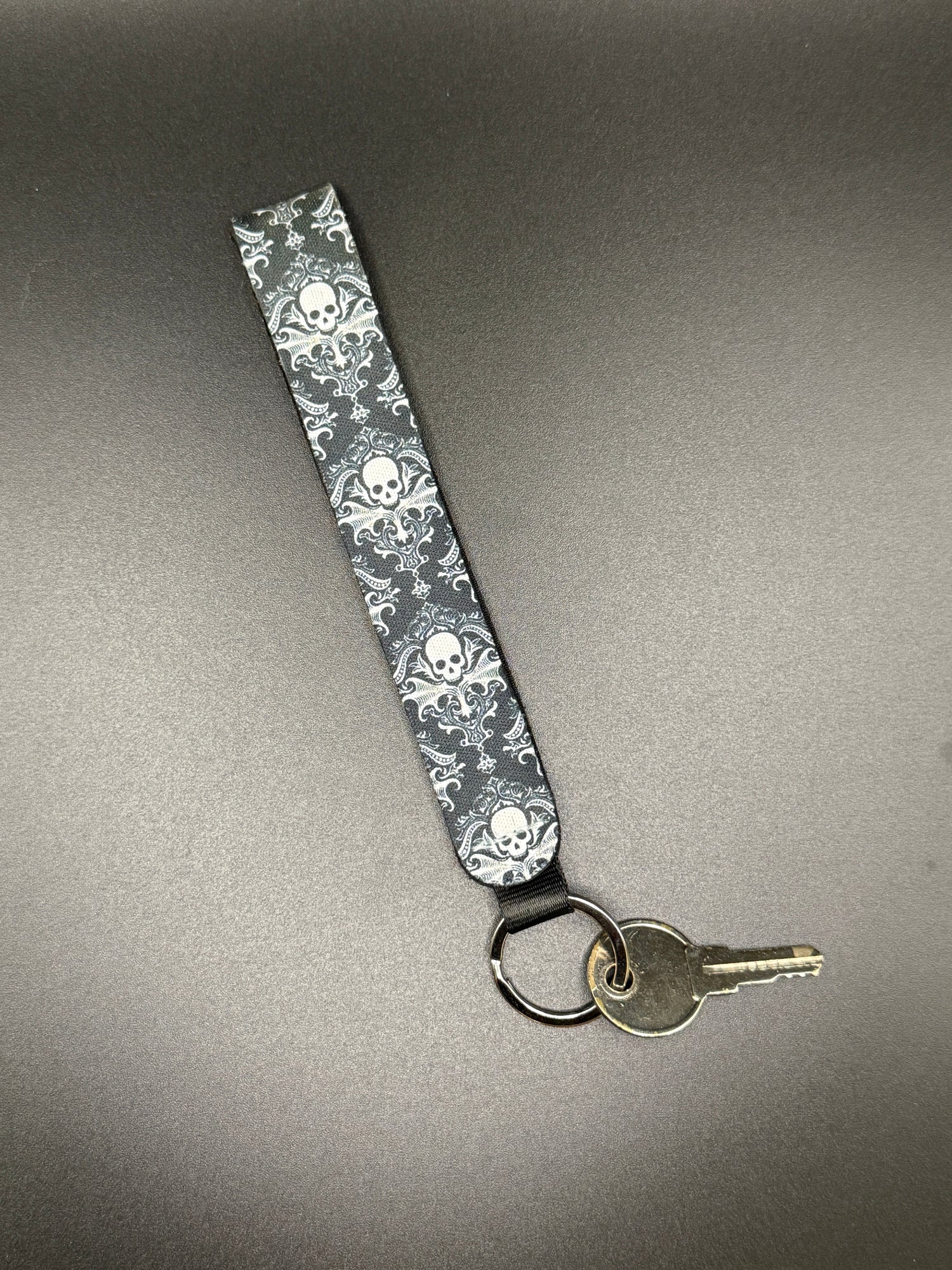 Spooky wristlet keychain