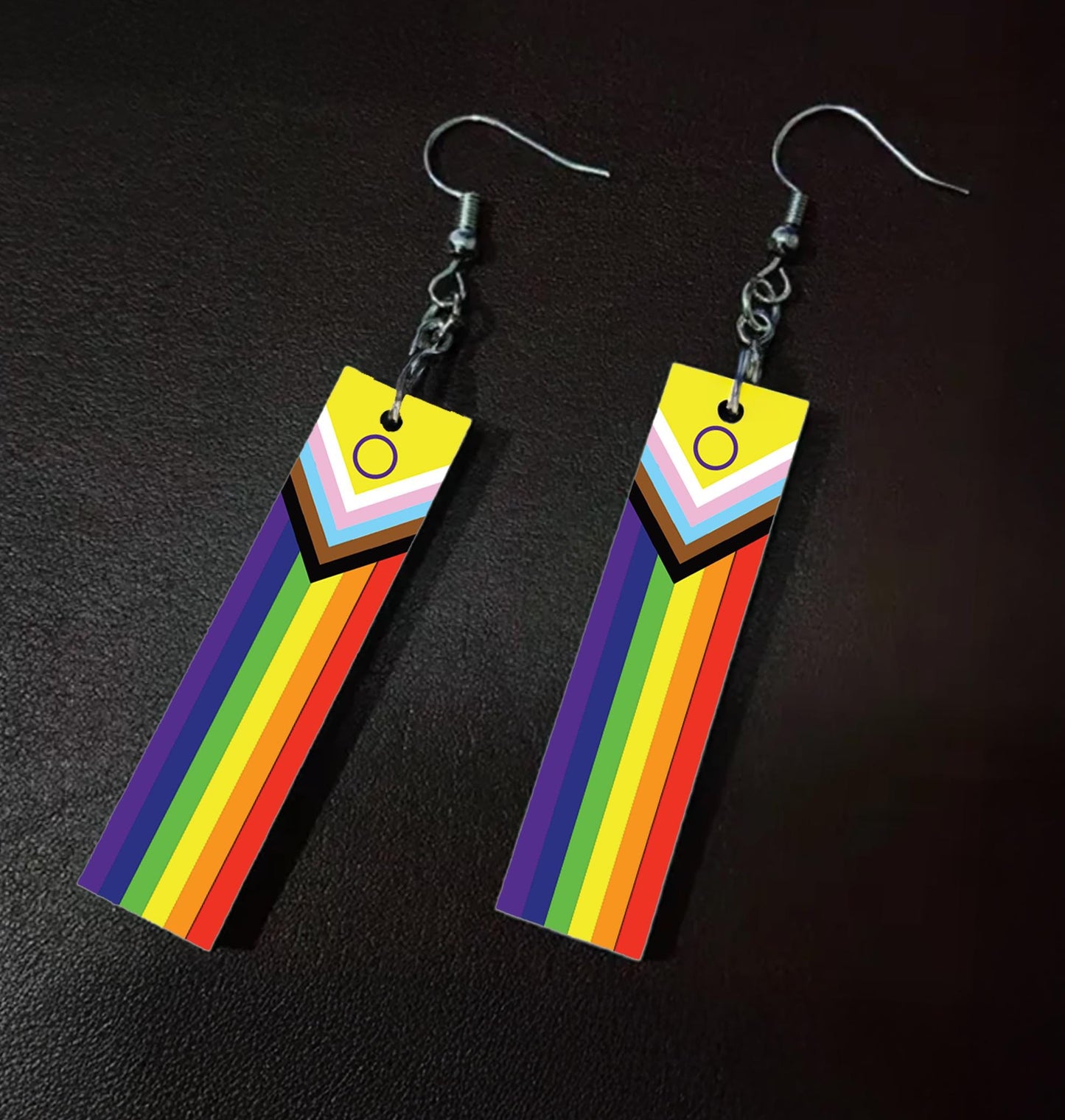 Personalized Spooky Earrings – Custom Goth Dangle Drops, Ravens, Potions, Pride Flag