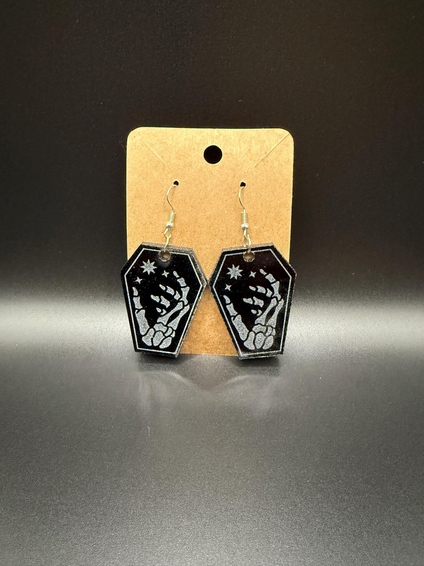 Handmade Acrylic Dangle Earrings - Statement Jewelry