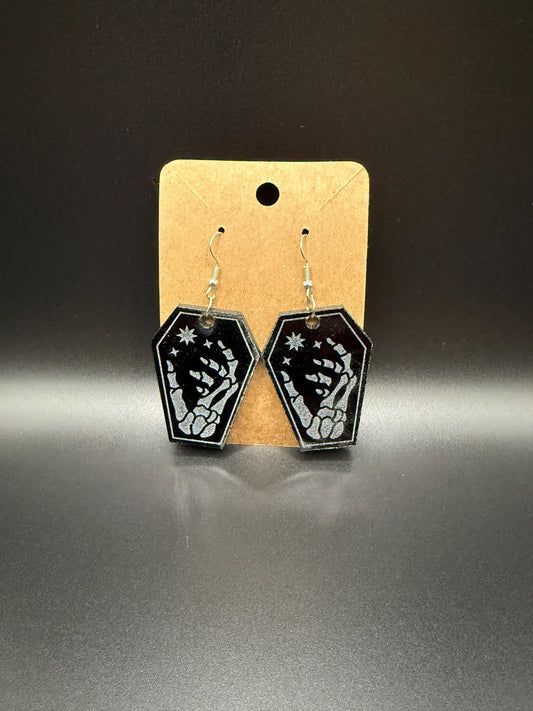 Handmade Acrylic Dangle Earrings - Statement Jewelry