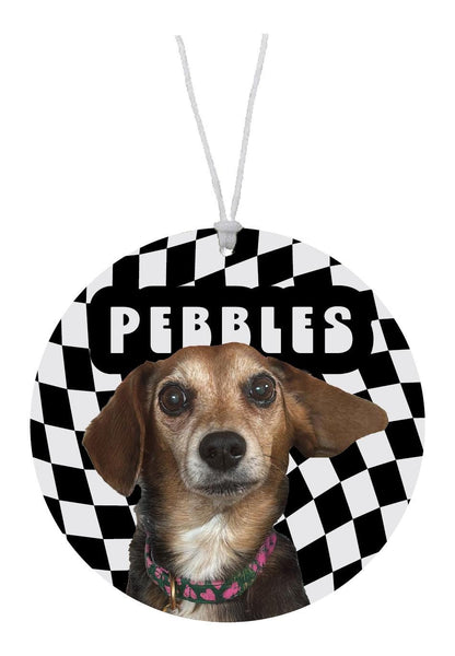 Custom Dog Photo Air Freshener - Personalized Car Decor