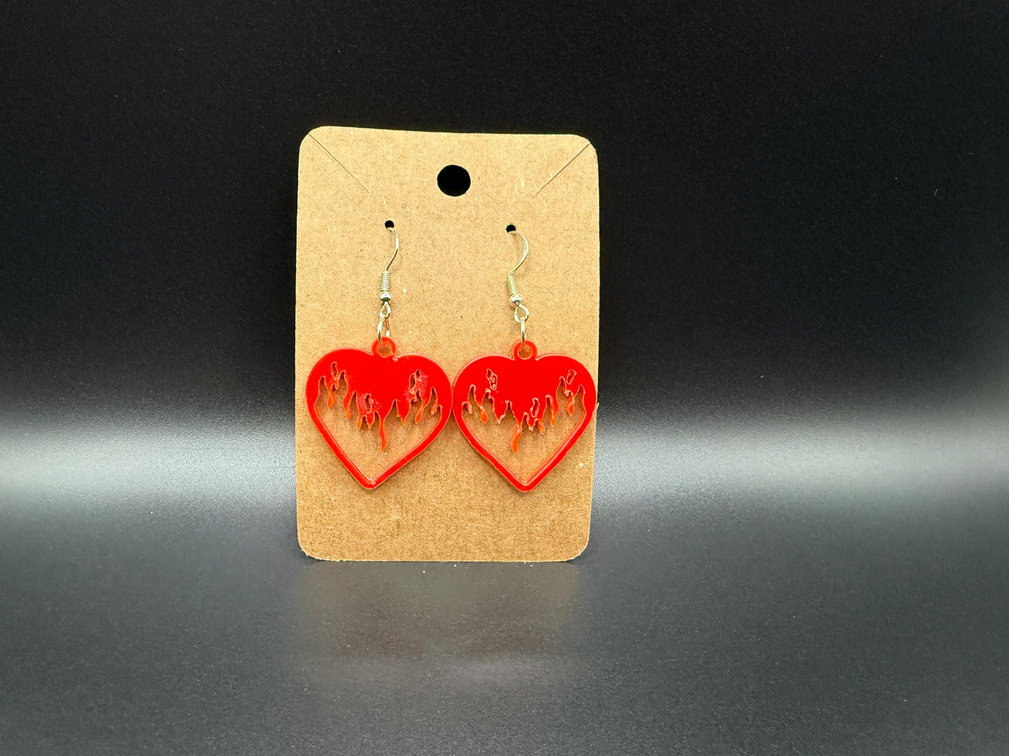 Handmade Acrylic Dangle Earrings - Statement Jewelry