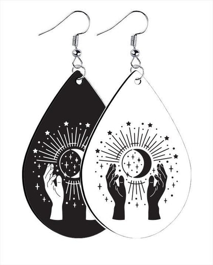 Personalized Spooky Earrings – Custom Goth Dangle Drops, Ravens, Potions, Skulls