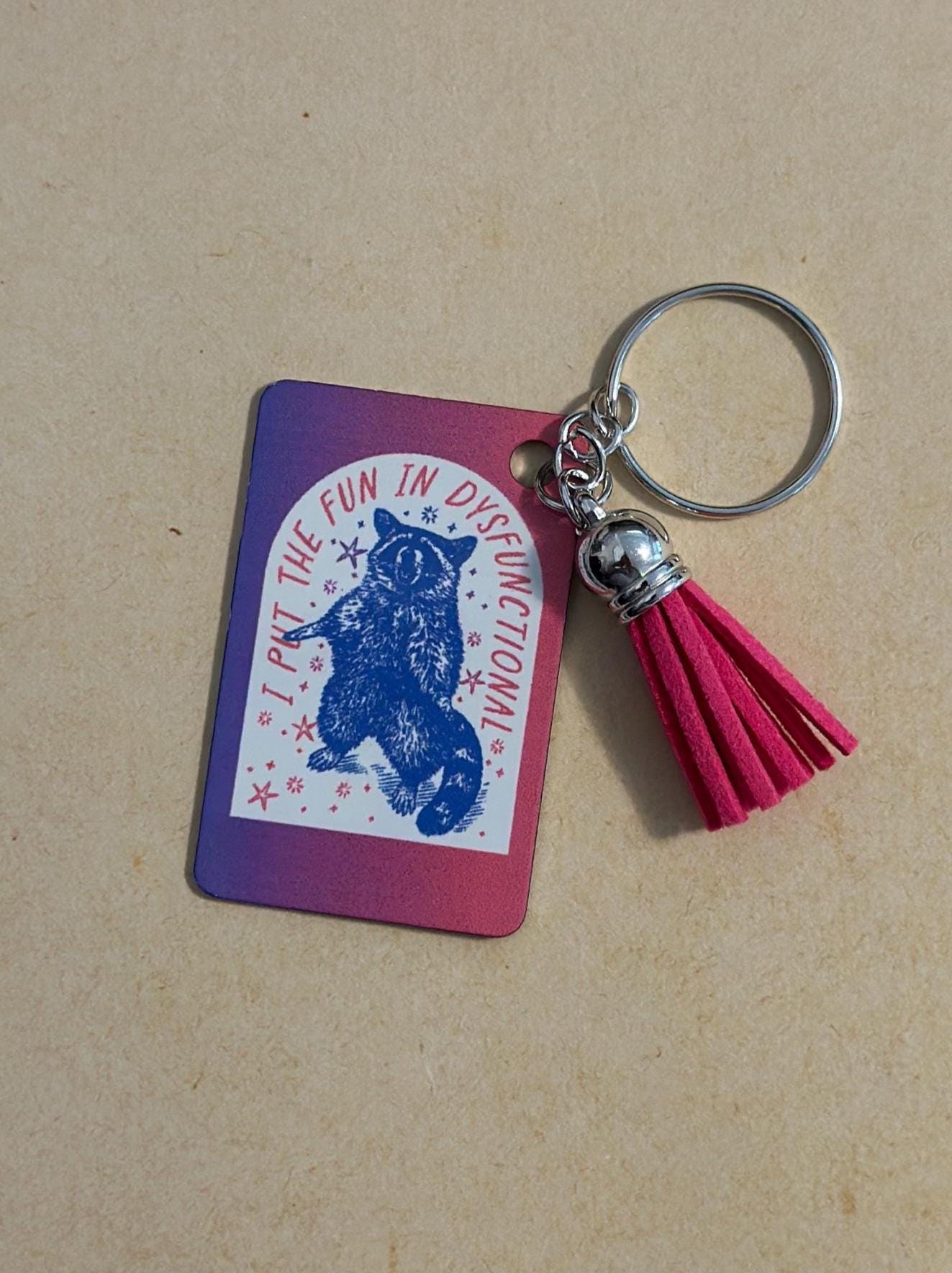 Spooky Custom Keychain – Dark Humor Designs