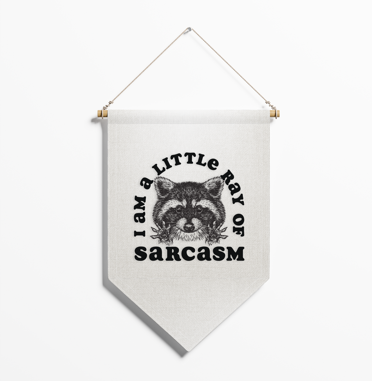 Funny Wall Banner, Alternative Room Decor, Dark Humor Decor, Goth Wall Hanging, Fabric Pennant, Cute Weird Wall Art
