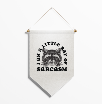 Funny Wall Banner, Alternative Room Decor, Dark Humor Decor, Goth Wall Hanging, Fabric Pennant, Cute Weird Wall Art