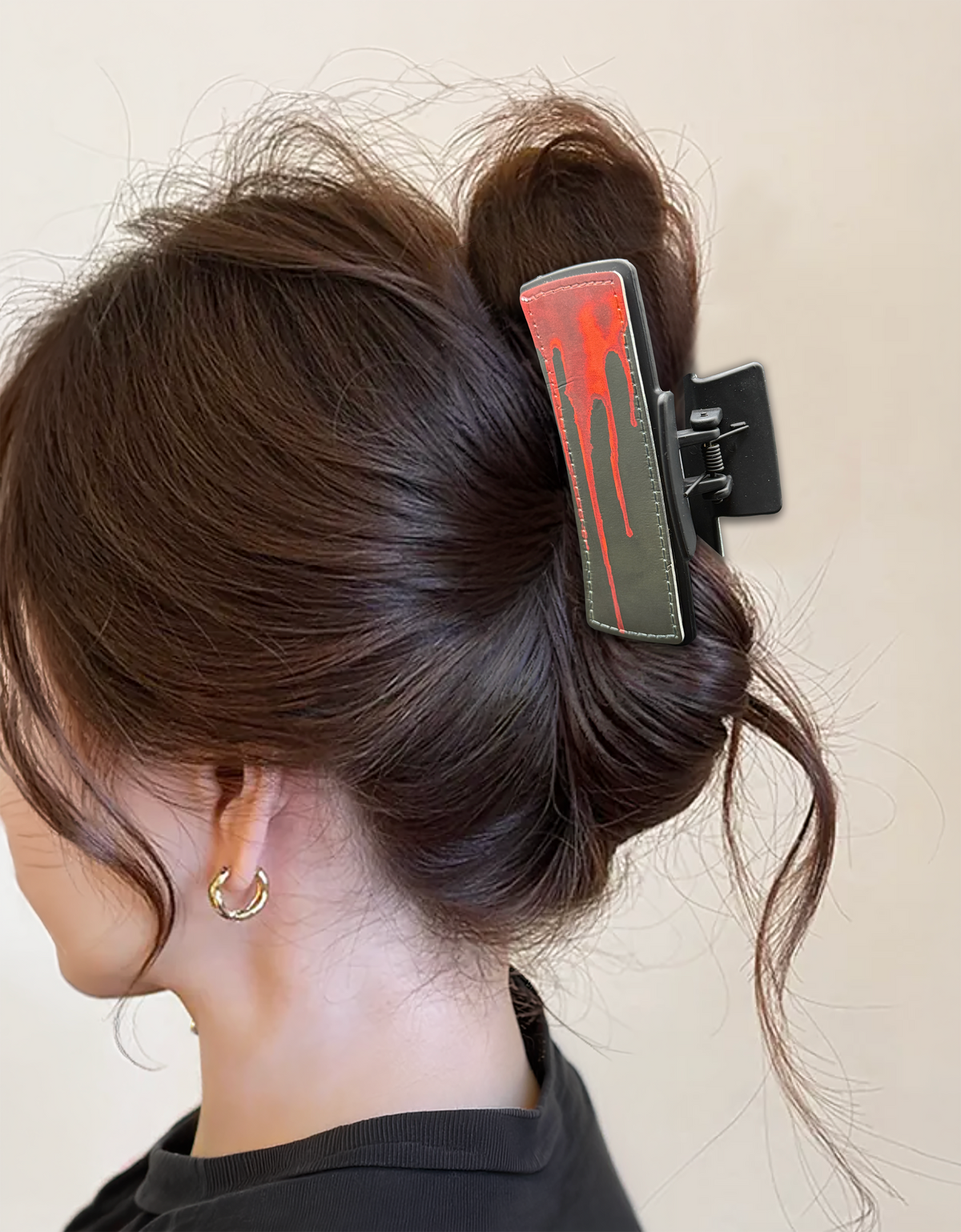Blood Acrylic Claw Clip - Horror Goth Statement Hair Clip