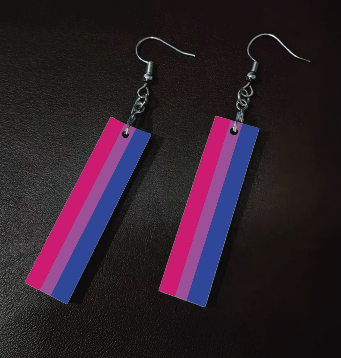 LGBTQIA+ Pride Flag Earrings – Rainbow, Lesbian, Gay Men, Transgender, Bisexual, Pansexual, Asexual Pride