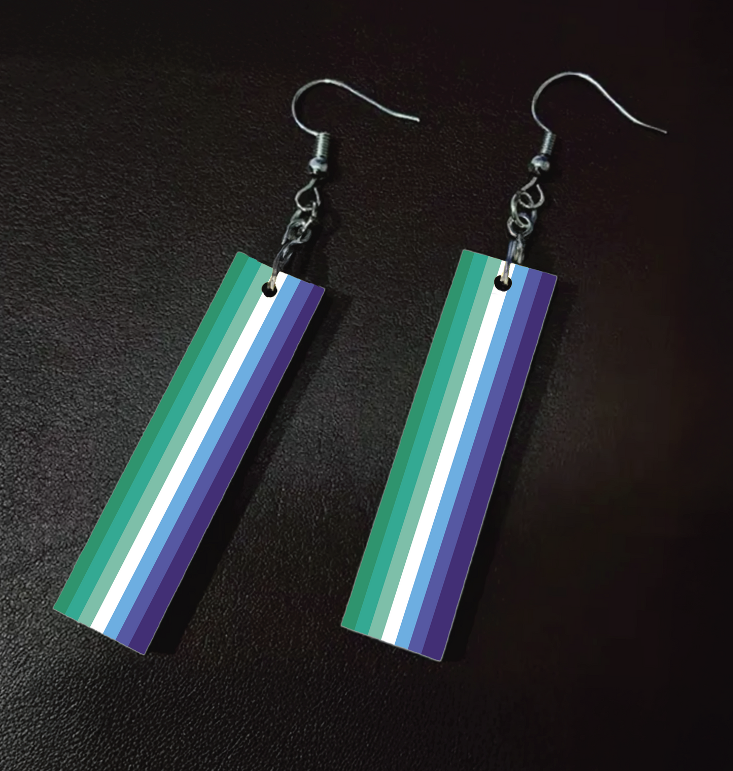 LGBTQIA+ Pride Flag Earrings – Rainbow, Lesbian, Gay Men, Transgender, Bisexual, Pansexual, Asexual Pride