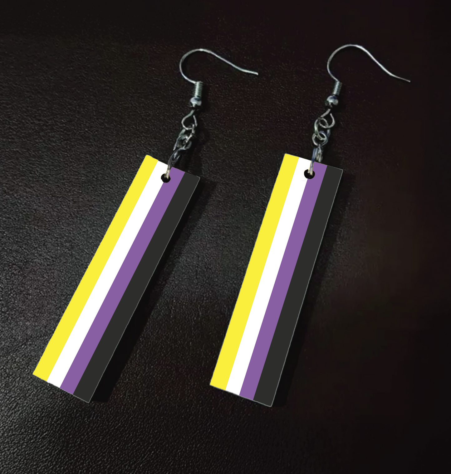LGBTQIA+ Pride Flag Earrings – Rainbow, Lesbian, Gay Men, Transgender, Bisexual, Pansexual, Asexual Pride