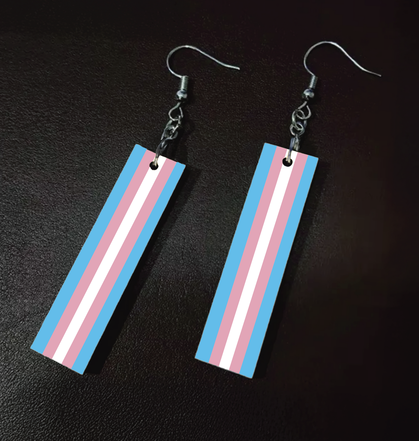 LGBTQIA+ Pride Flag Earrings – Rainbow, Lesbian, Gay Men, Transgender, Bisexual, Pansexual, Asexual Pride