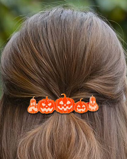 Pumpkin Patch Hair Clip | Hair Accessory | Halloween Barrette