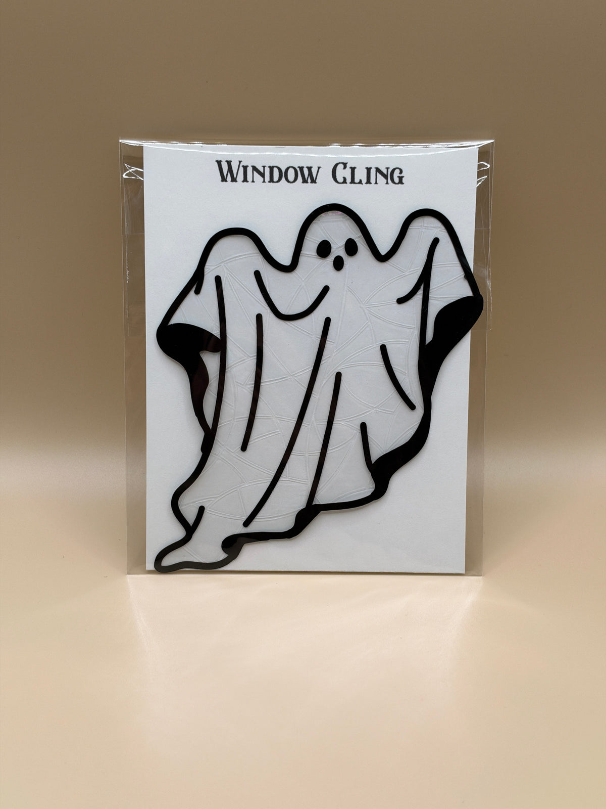Ghost Window Cling - Iridescent Rainbow Suncatcher Halloween Decor