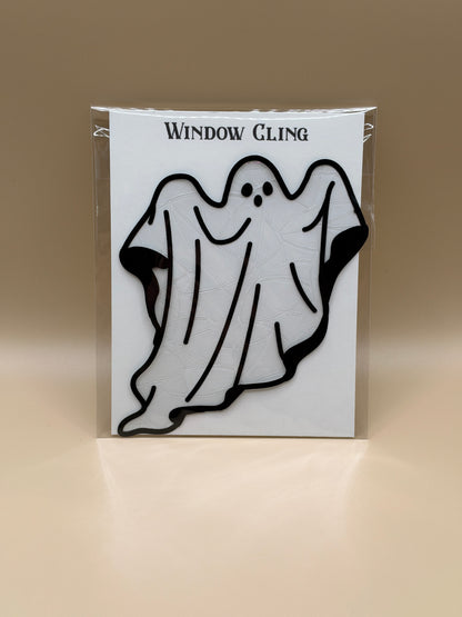 Ghost Window Cling - Iridescent Rainbow Suncatcher Halloween Decor