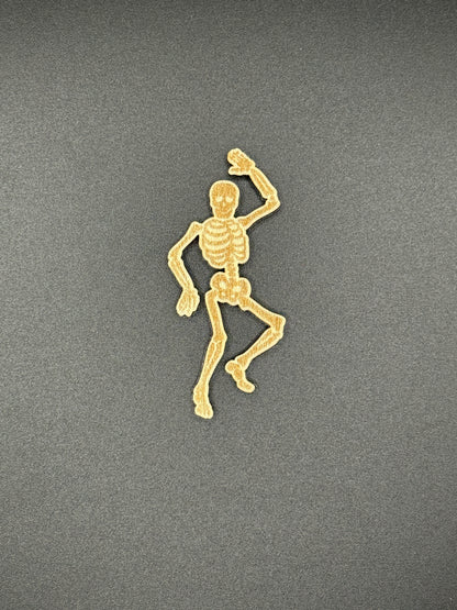 Dancing Skeleton Magnet Set | Laser Cut Wood, Spooky Gothic Decor