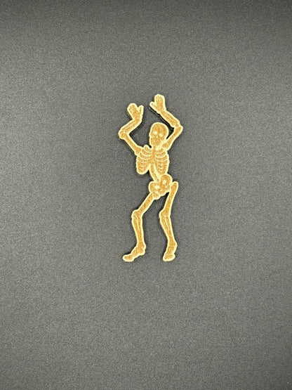 Dancing Skeleton Magnet Set | Laser Cut Wood, Spooky Gothic Decor