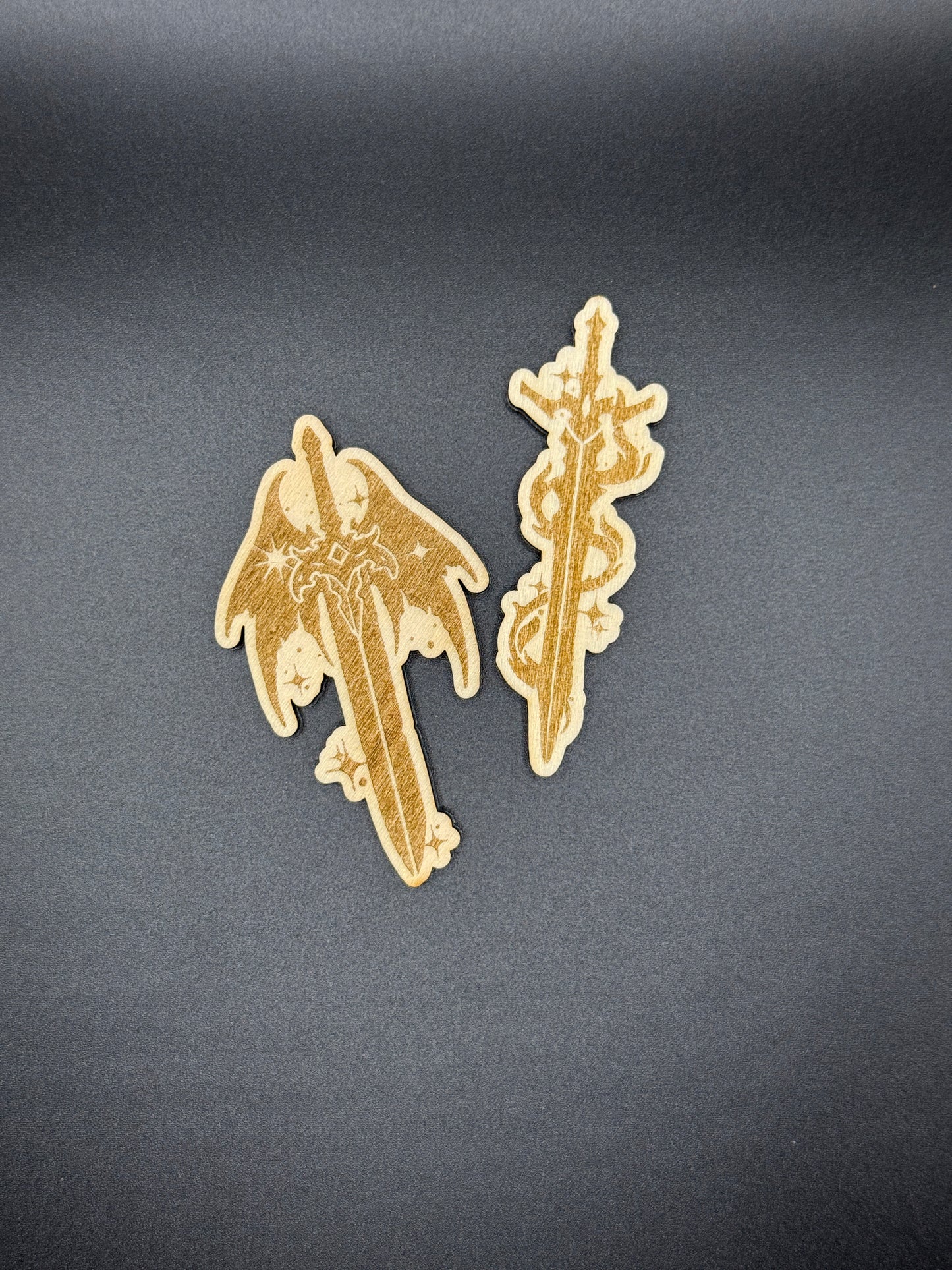 Stardust Swords Magnet Set | Laser Cut Wood, Gothic Home Decor