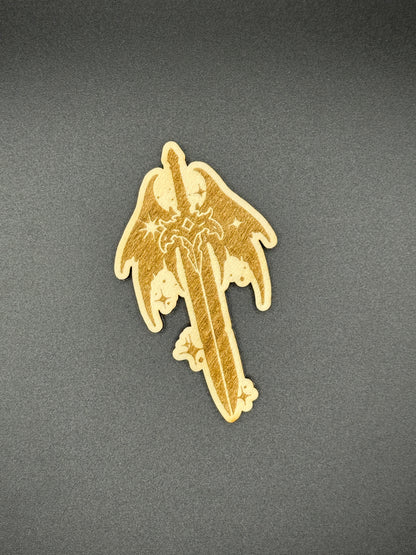Stardust Swords Magnet Set | Laser Cut Wood, Gothic Home Decor