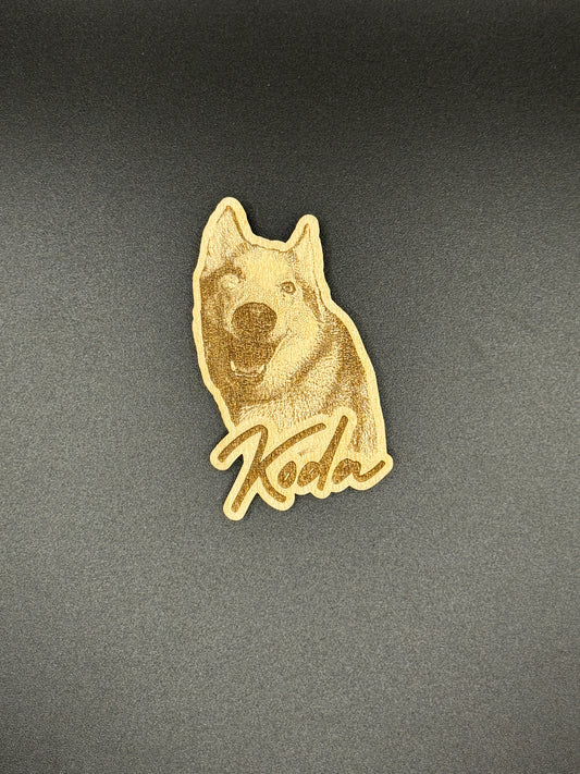 Custom Dog Pet Magnet – Personalized Pet Photo Magnet (2.5”)