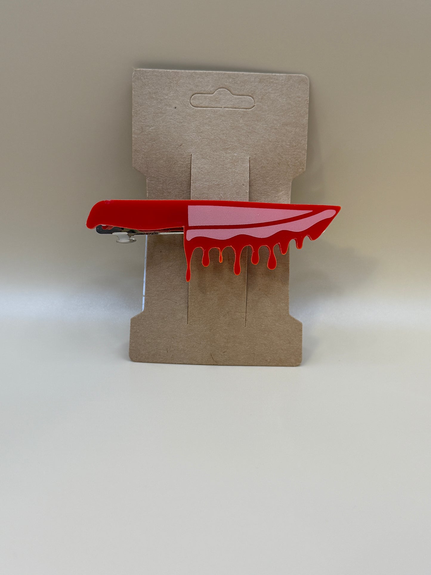 Bloody Knife Hair Clip | Horror Hair Accessory | Spooky Goth Barrette | Halloween Hair Clip