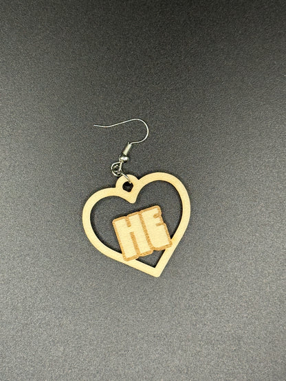 Mix & Match Pronoun Earrings (She/They/He/Them)