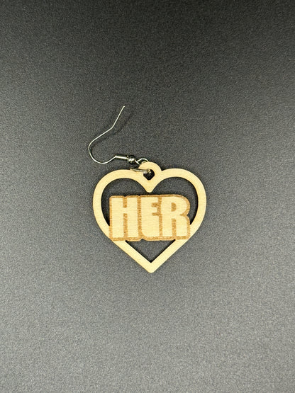 Mix & Match Pronoun Earrings (She/They/He/Them)