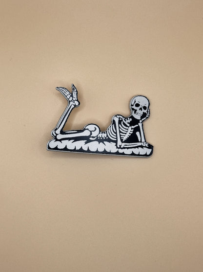 Skeleton Hair Clip | Goth Hair Accessory | Spooky Hair Barrette | Halloween Hair Clip | Alternative Style