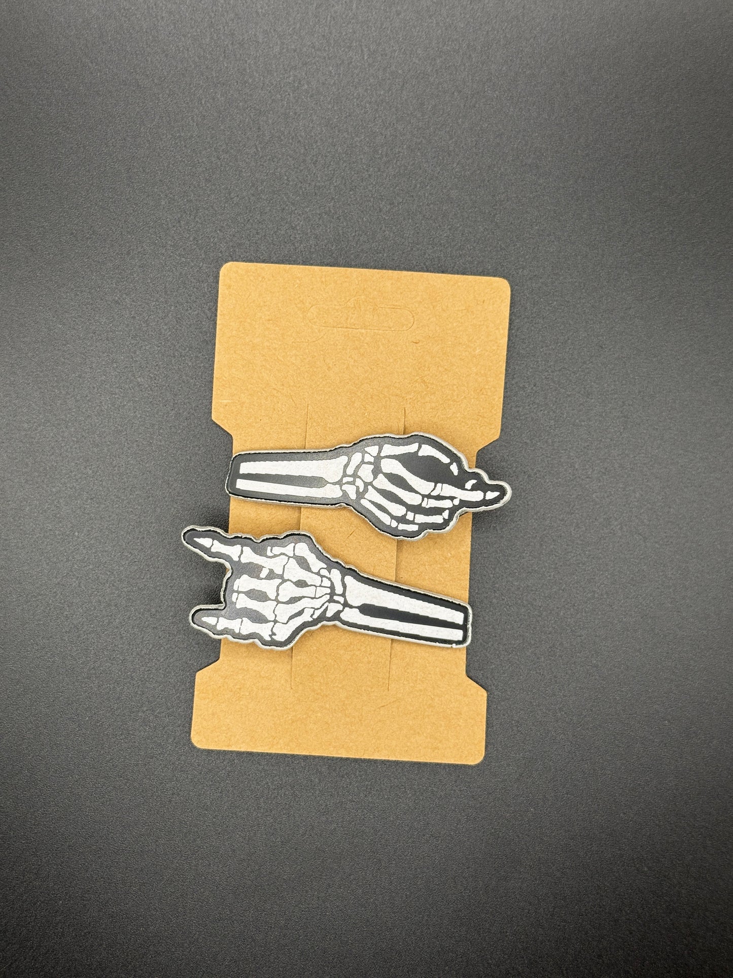 Bone to Be Wild Hair Clip Set | Goth Hair Accessory | Spooky Hair Barrette | Halloween Hair Clip