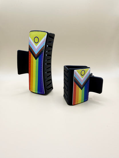 Pride Flag Claw Clip | LGBTQIA+ Hair Accessory | Hair Clip