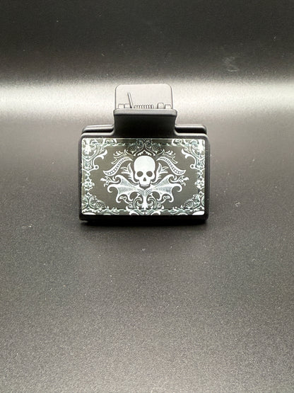 Skulls Acrylic Claw Clip - Gothic Statement Hair Clip