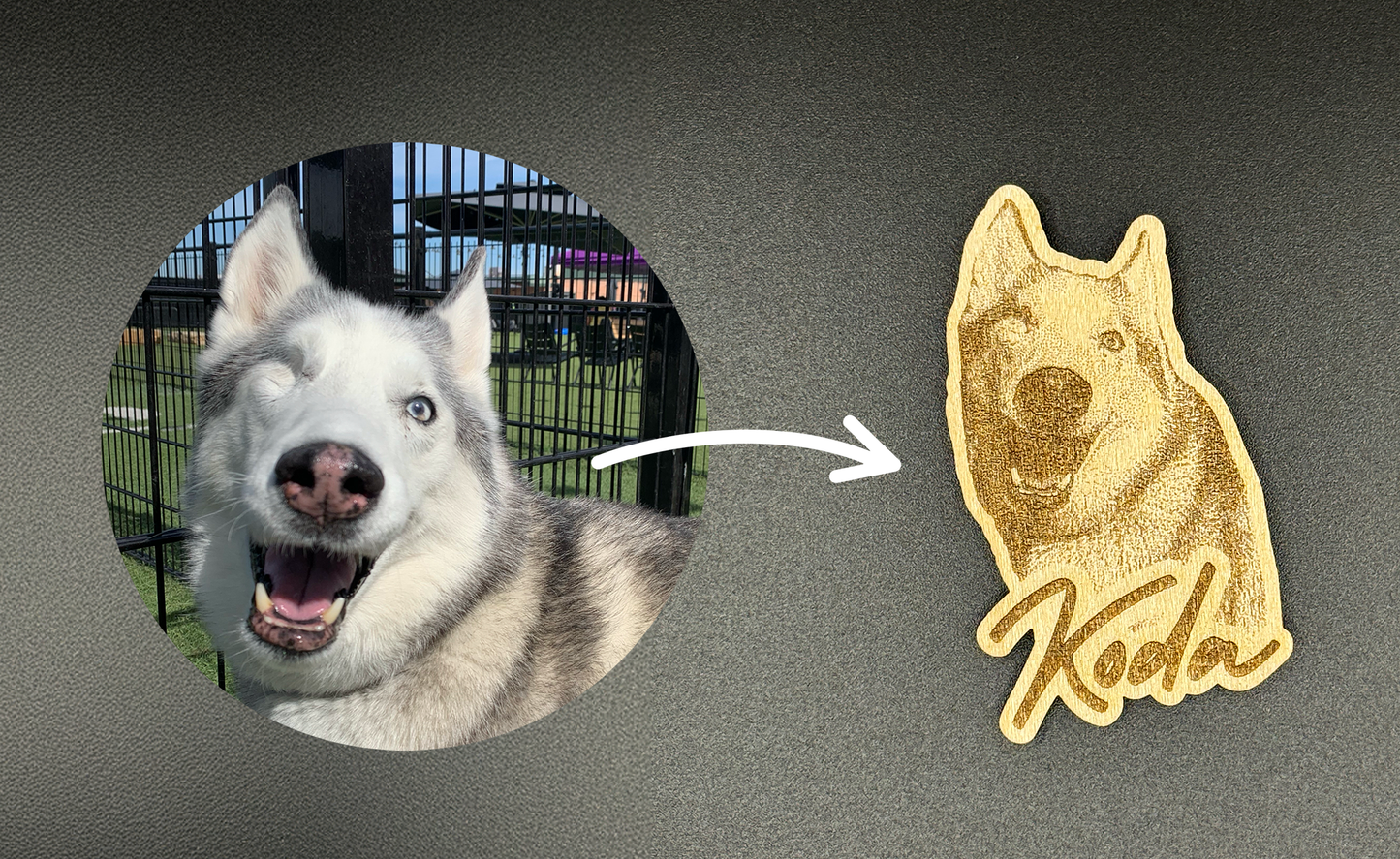 Custom Dog Pet Magnet – Personalized Pet Photo Magnet (2.5”)