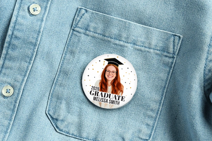 Custom Graduation Pins 2.25 inch - Personalized Senior Gift