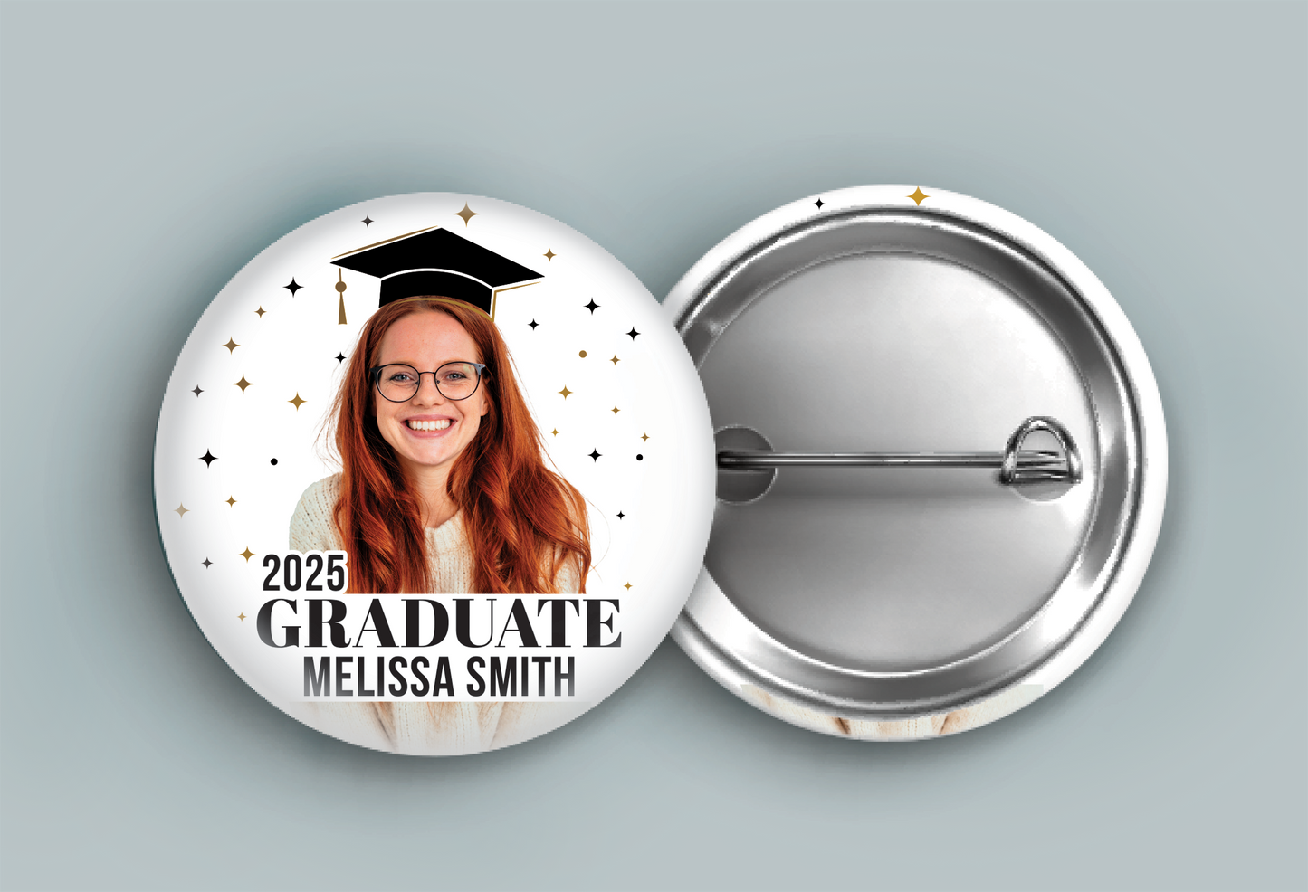 Custom Graduation Pins 2.25 inch - Personalized Senior Gift