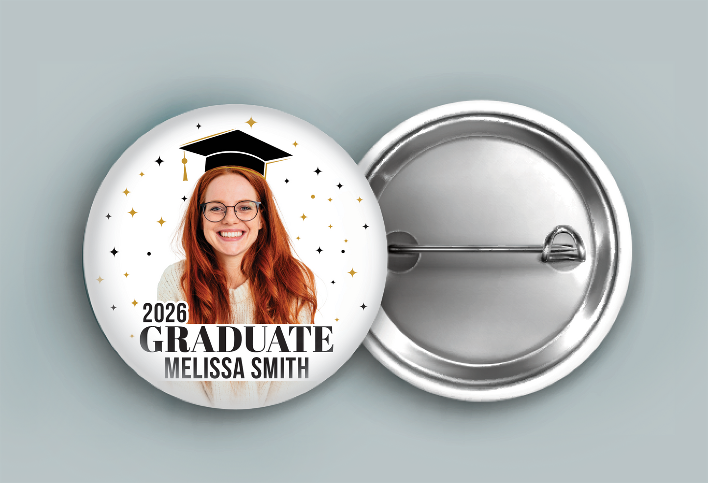 Custom Graduation Pins 2.25 inch - Personalized Senior Gift