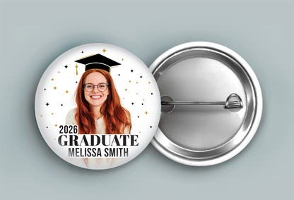 Custom Graduation Pins 2.25 inch - Personalized Senior Gift