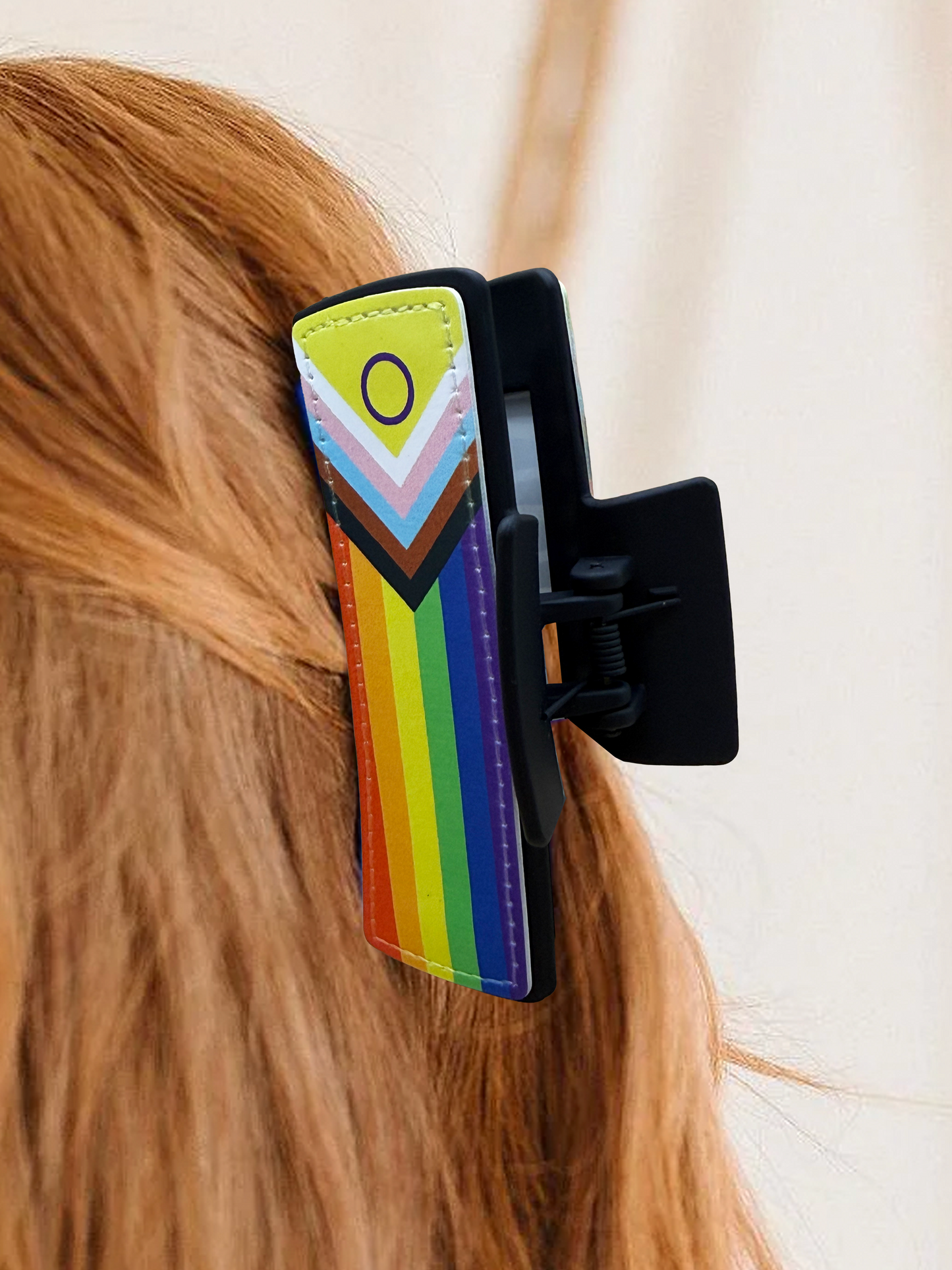 Pride Flag Claw Clip | LGBTQIA+ Hair Accessory | Hair Clip