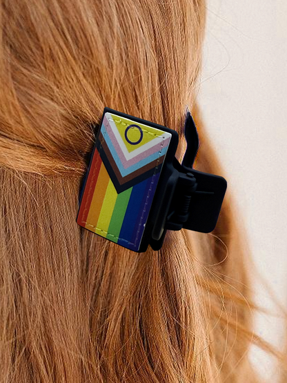 Pride Flag Claw Clip | LGBTQIA+ Hair Accessory | Hair Clip