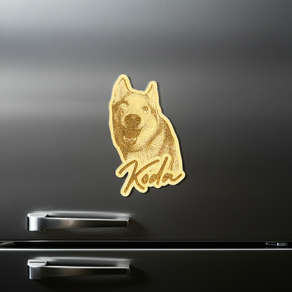 Custom Dog Pet Magnet – Personalized Pet Photo Magnet (2.5”)