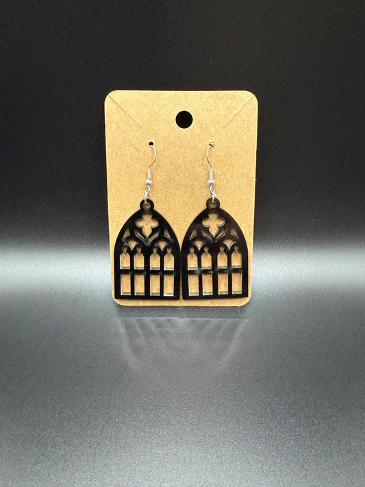 Handmade Acrylic Dangle Earrings - Statement Jewelry