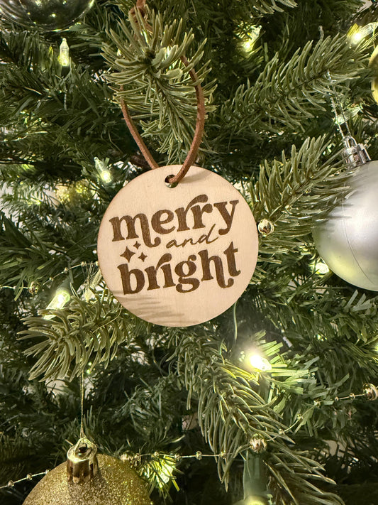 Engraved Wooden Christmas Ornament - New Home - Engaged - Wedding