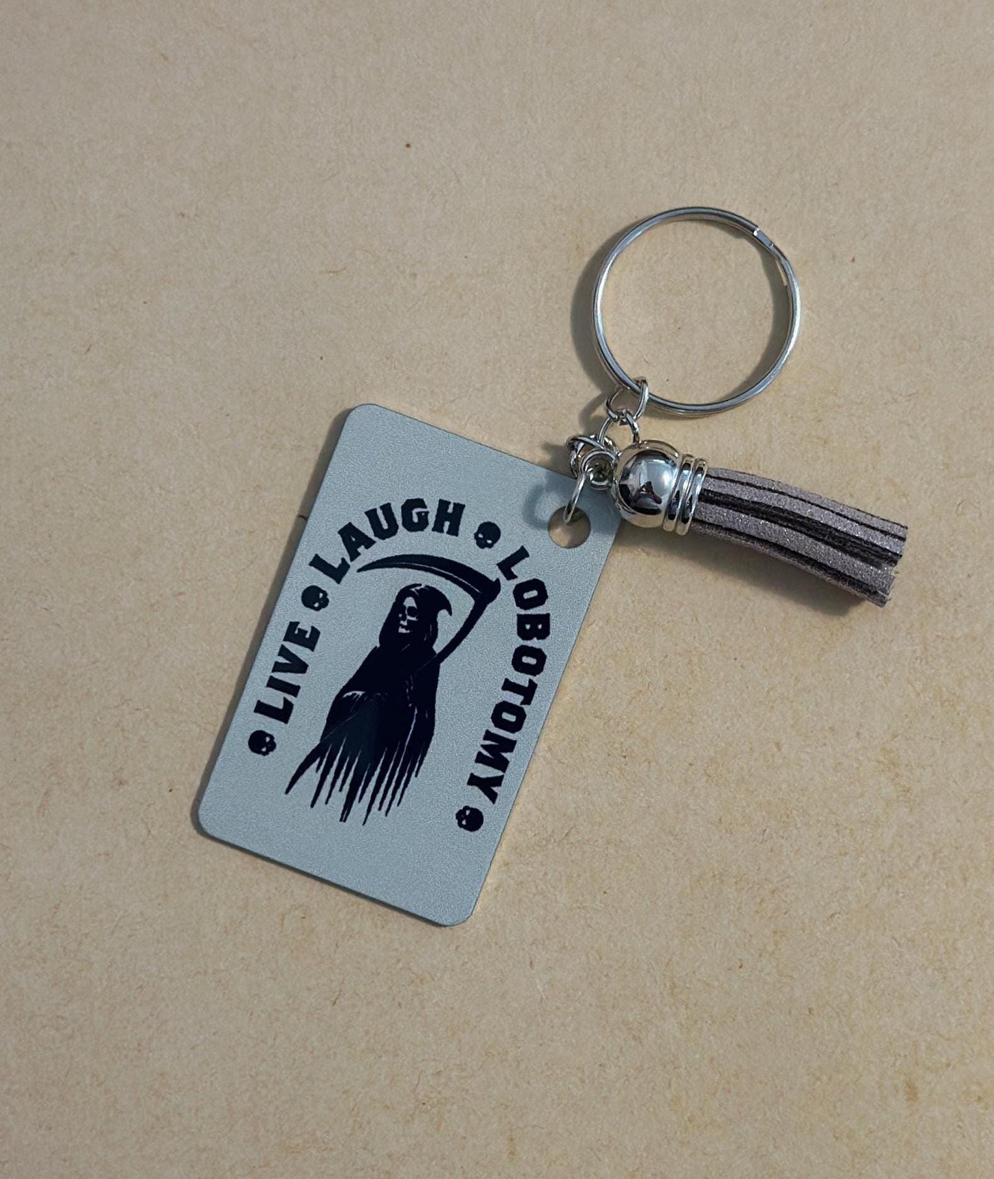 Spooky Custom Keychain – Dark Humor Designs