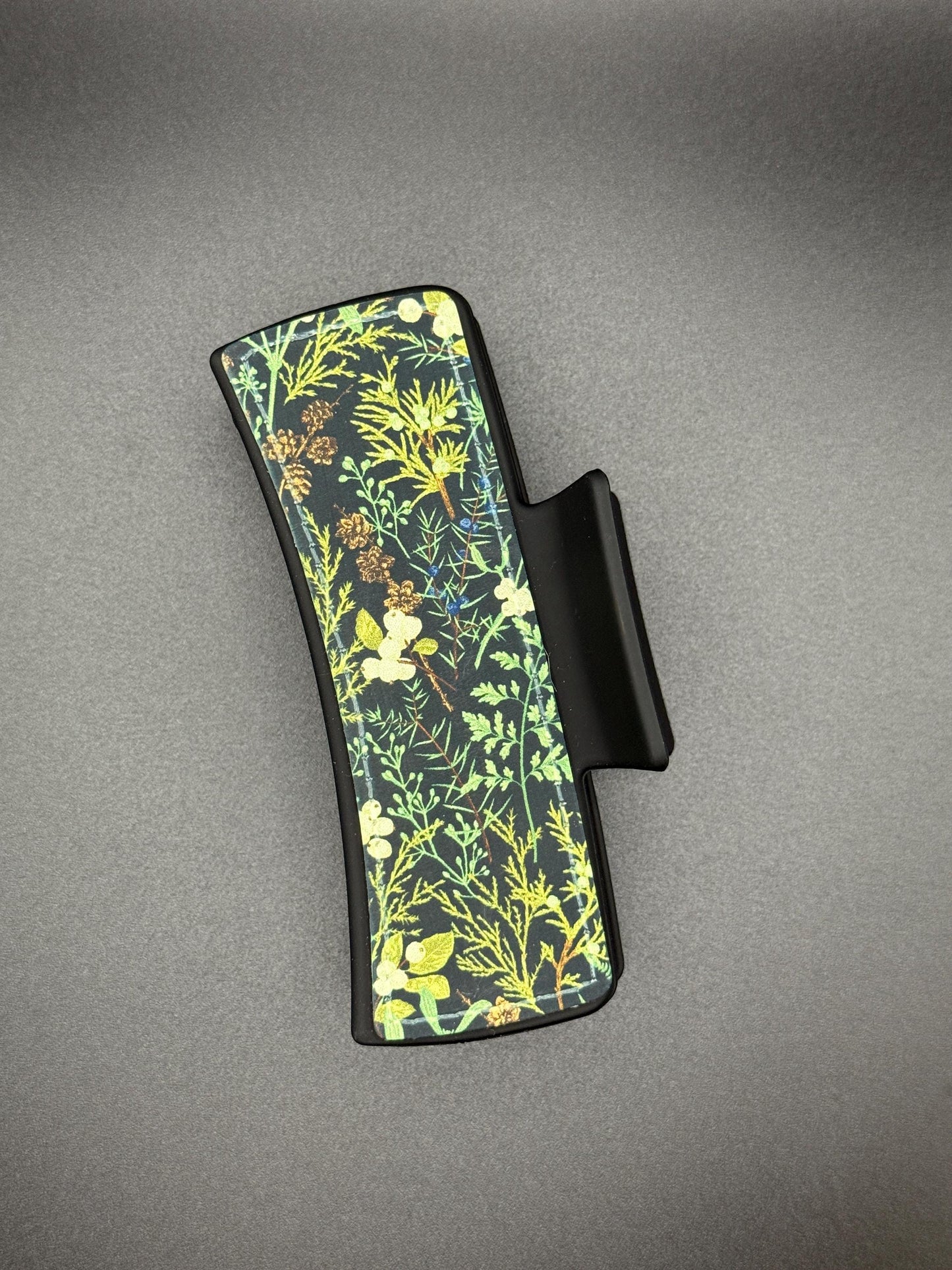 Acrylic Claw Clip, Photo Hair Clip, Goth or Spooky Design Option