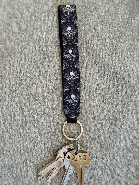 Spooky Wristlet Keychain – Creepy Key Fob, Goth & Witchy Wrist Strap for Keys or Bags