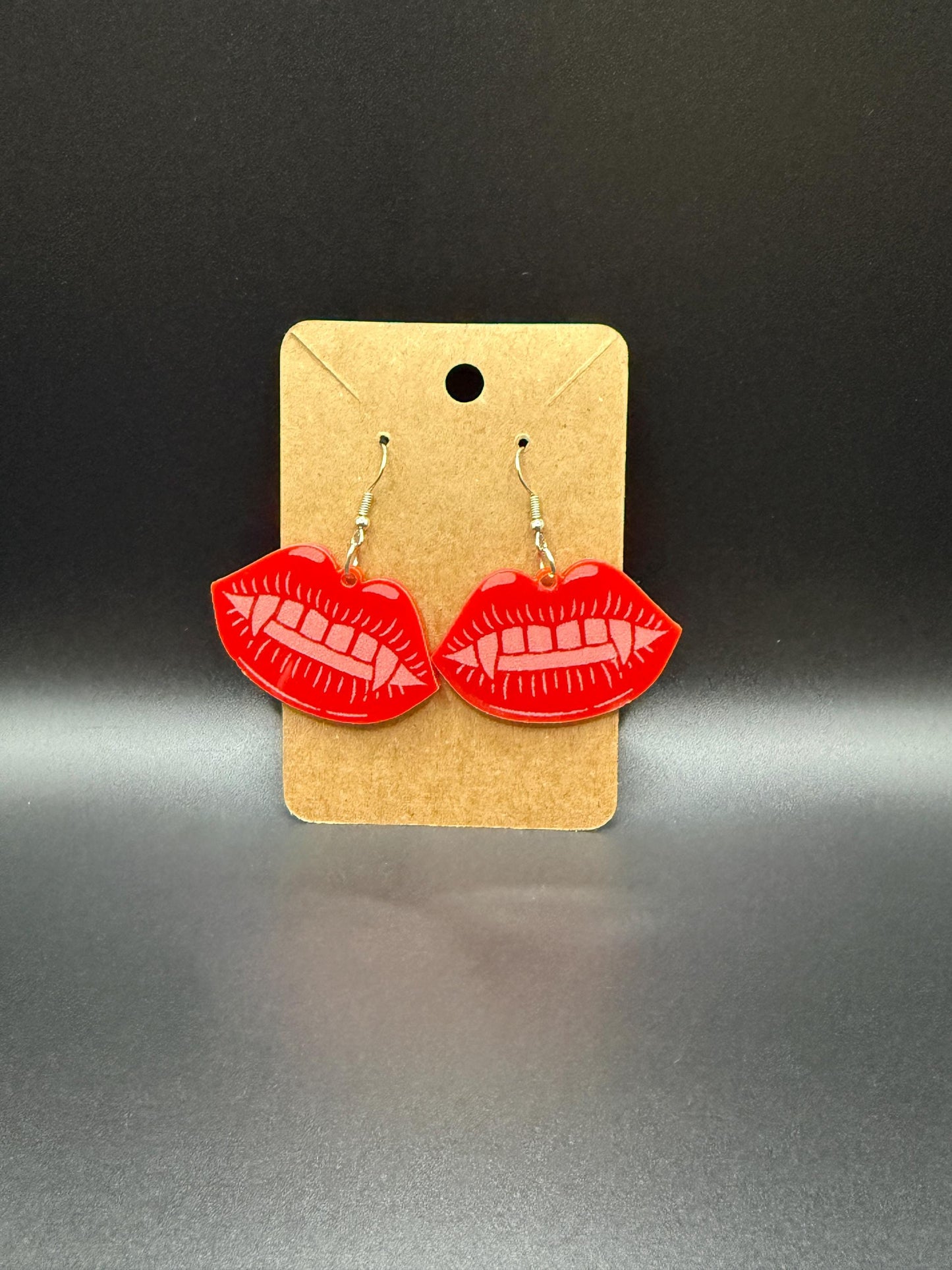 Handmade Acrylic Dangle Earrings - Statement Jewelry