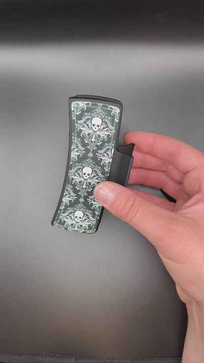 Skulls Acrylic Claw Clip - Gothic Statement Hair Clip